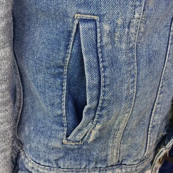 Free People Hooded Denim Jacket XS - Picture 12 of 16